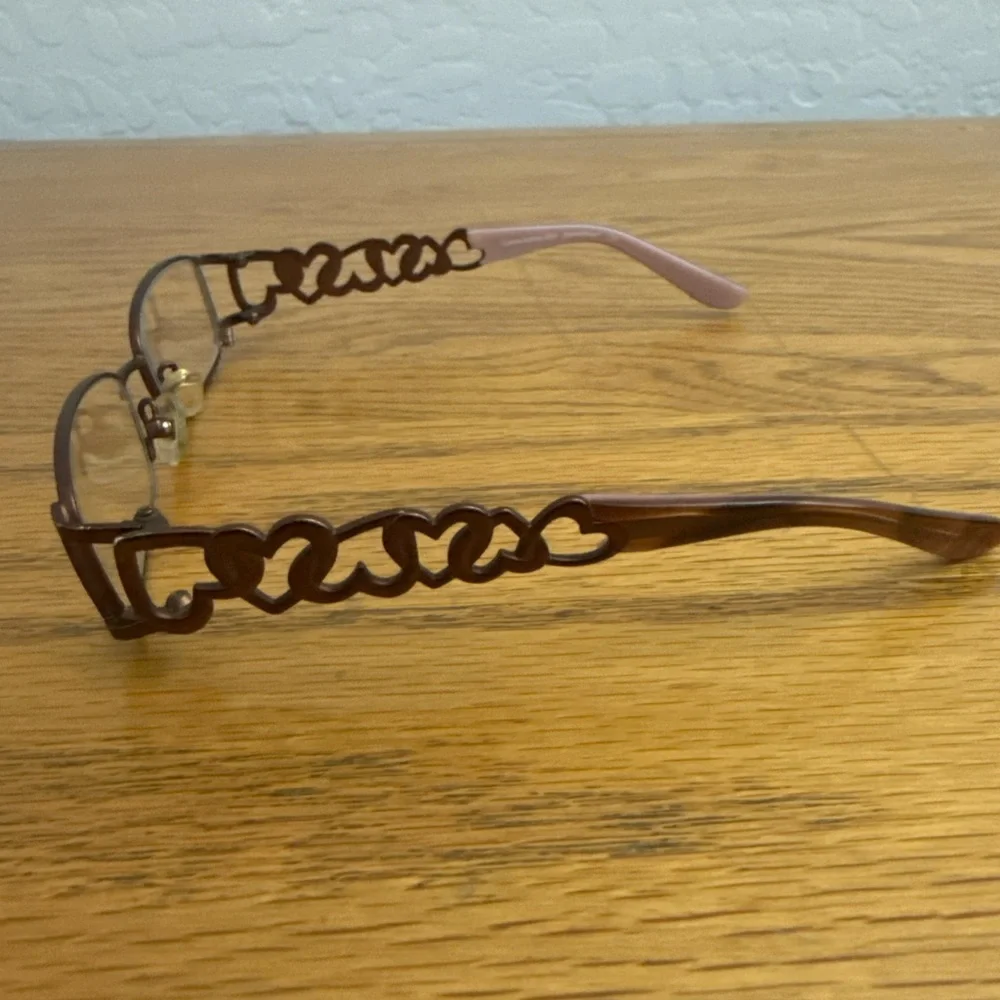 LAURA ASHLEY Girls Sweetheart Glasses Pink Brown 47-15-120 Frames Only